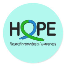 Neurofibromatose Bewusstseinsband der Hoffnung
