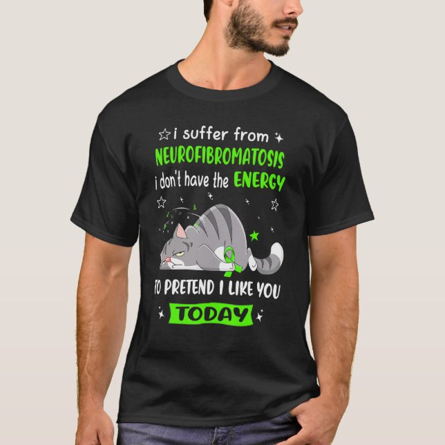 Neurofibromatose Warrior I leidet an Neurofibro T-Shirt (Vorderseite)