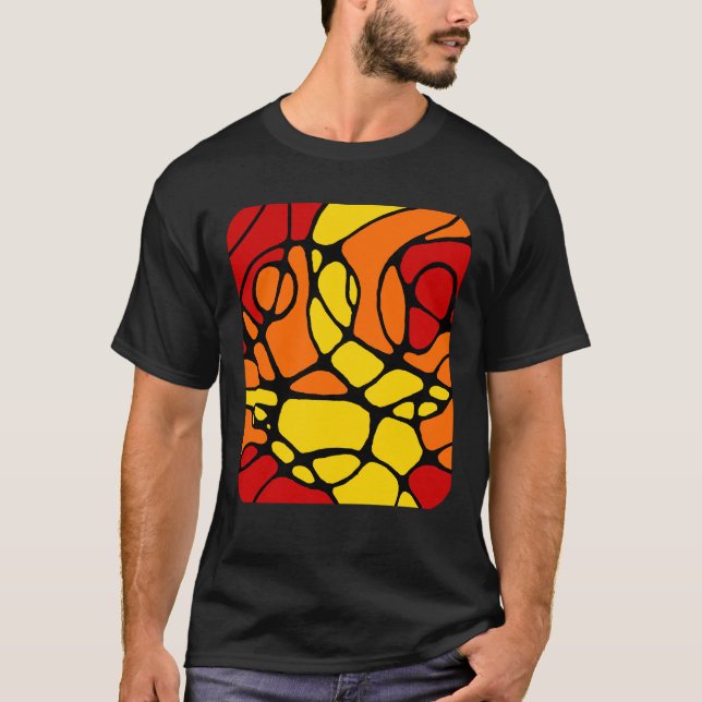 Neurografik modernes abstraktes Design T-Shirt (Vorderseite)