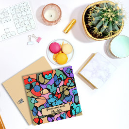 NEUROGRAPHISCHE DIGITALE WASSERFARBEN FEIERTAGSKARTE