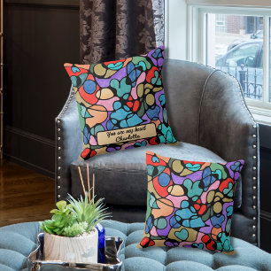 NEUROGRAPHISCHE DIGITALE WASSERFARBEN KISSEN