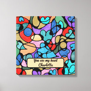 NEUROGRAPHISCHE DIGITALE WASSERFARBEN LEINWANDDRUCK