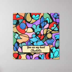 NEUROGRAPHISCHE DIGITALE WASSERFARBEN LEINWANDDRUCK