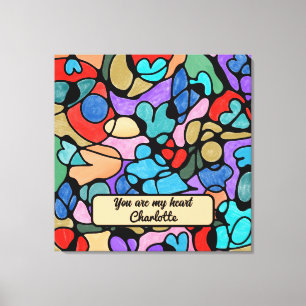 NEUROGRAPHISCHE DIGITALE WASSERFARBEN LEINWANDDRUCK