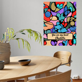 NEUROGRAPHISCHE DIGITALE WASSERFARBEN POSTER