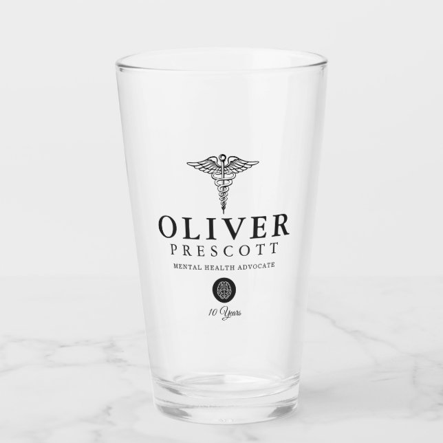 Neurologe-beruflicher Abschluss-Ruhestand Glas (Vorderseite)