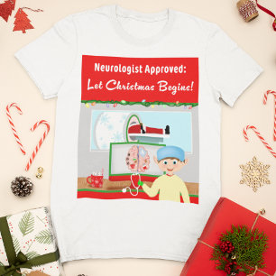 Neurologe genehmigt: Weihnachtsmann beginnt im MRT T-Shirt