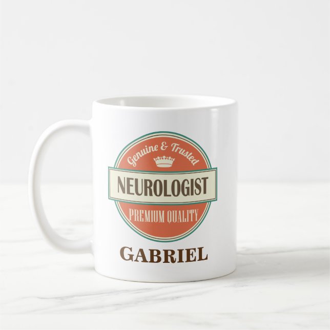 Neurologe-personalisiertes Büro-Tassen-Geschenk Tasse (Links)