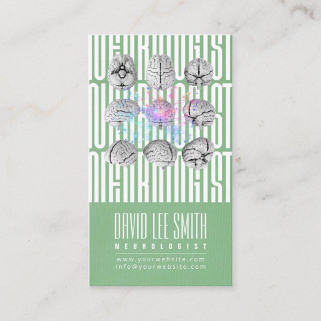 Neurologe Tipographyc Visitenkarte (Vorderseite)