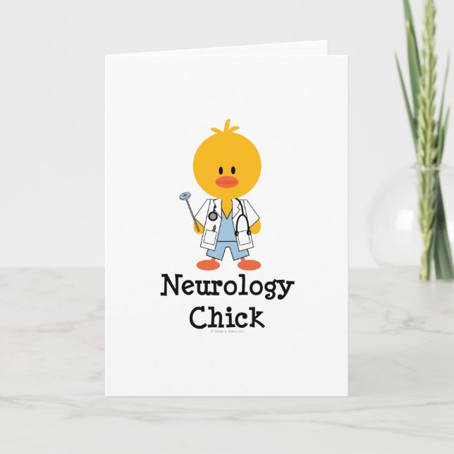 Neurologie Chick Grußkarte Karte (Vorderseite)