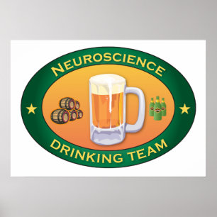 Neurologie-trinkendes Team Poster