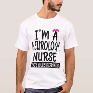 Neurologische Krankenschwester Damen Lustige Pfleg T-Shirt
