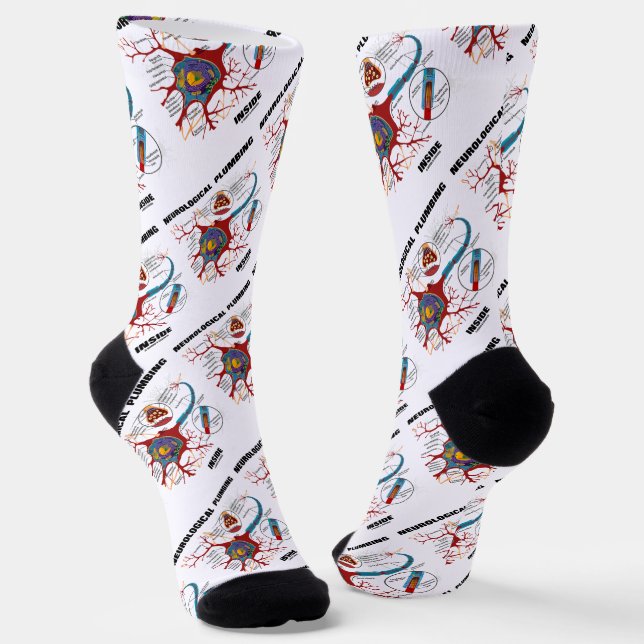Neurologisches Klempnieren im Neuron Synapse-Spaß Socken (Gewinkelt)