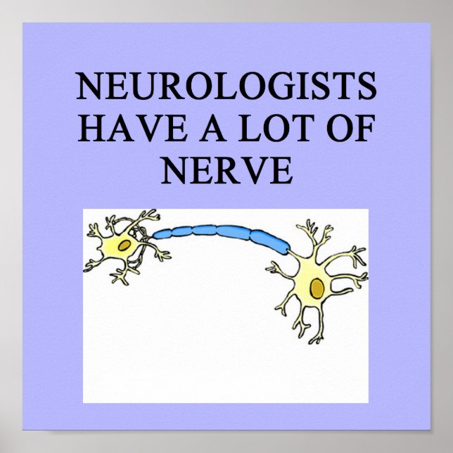 NEUROLOGISTISCHER Witz Poster (Vorne)