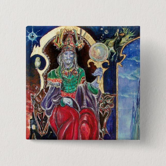 NEUROMANCER, blau rot Button (Vorderseite)