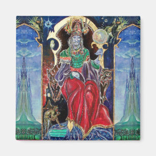 NEUROMANCER, blau rot Magnet