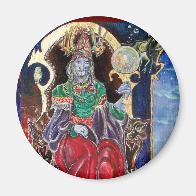 NEUROMANCER, blau rot Magnet (Vorne)