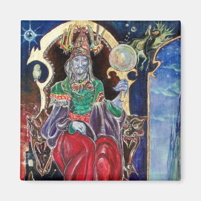 NEUROMANCER, blau rot Magnet (Vorne)