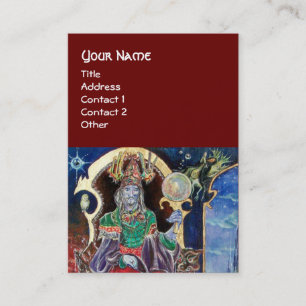 NEUROMANCER, Magier King Blue Red Visitenkarte