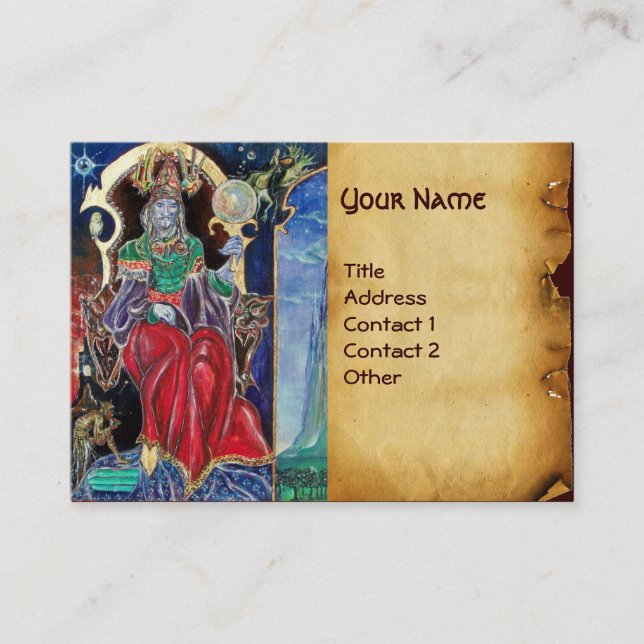 NEUROMANCER Perchment Visitenkarte (Vorderseite)