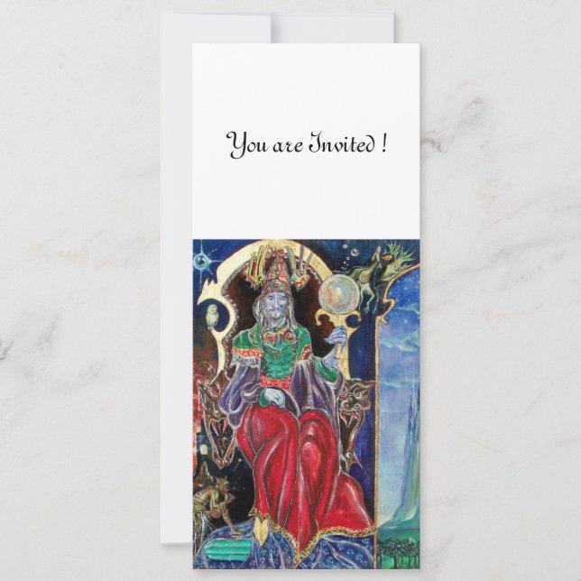 NEUROMANCER , rot-blau, weiß, gold-metallisch, Einladung (Vorderseite)