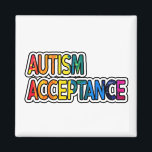NeuroMannigfaltigkeit Autismus Akzeptanz Regenboge Magnet<br><div class="desc">Neurodität Autismus Bewusstsein Akzeptanz Rainbow Infinity Sign</div>