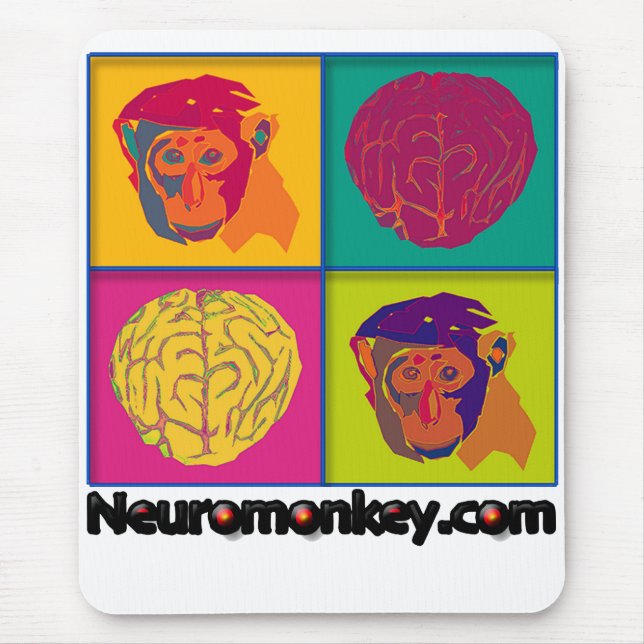Neuromonkey Mausunterlage Mousepad (Vorne)