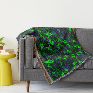Neuron City Throw Decke