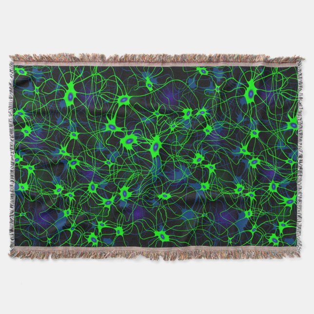 Neuron City Throw Decke (Vorderseite)