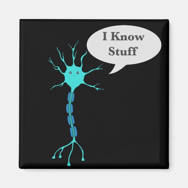 Neuron I Know Stuff Magnet (Vorne)