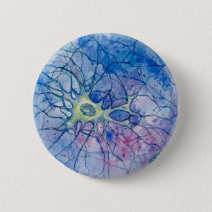 Neuron-Wasserfarbe Button