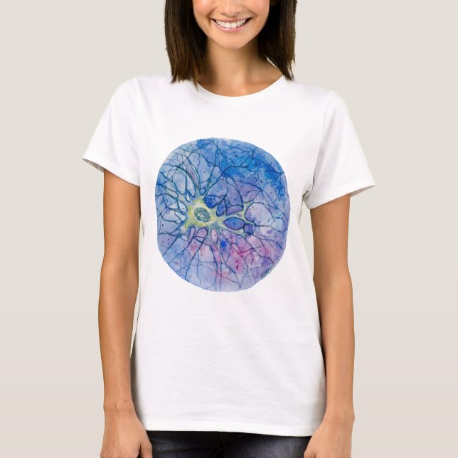 Neuron-Wasserfarbe T-Shirt (Vorderseite)