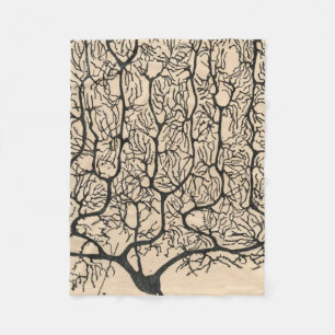 Neuron Zeichne von Santiago Ramón Y Cajal Fleecedecke
