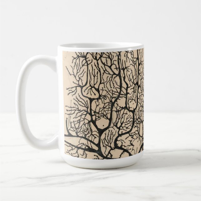 Neuron Zeichnend von Santiago Ramón Y Cajal Kaffeetasse (Links)