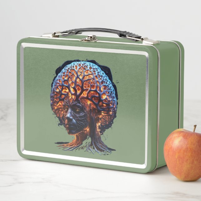 "Neuronale Harmonie: Eine Vision von Klarheit und  Metall Brotdose (Beispiel)