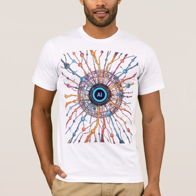 Neuronale Netzwerkkunst T-Shirt (Vorderseite)