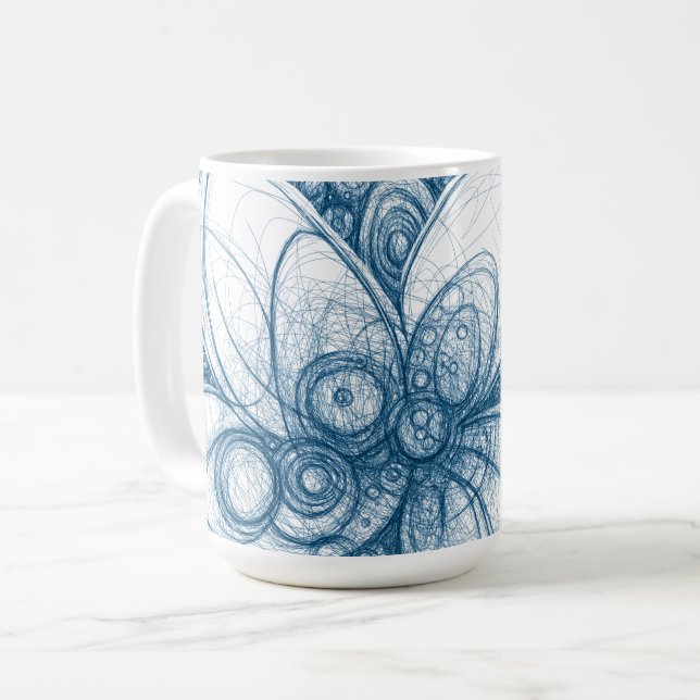 Neuronaler Abgrund Kaffeetasse (Vorderseite Links)