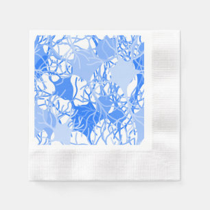 Neuronales Netzwerk Blaue Neuronen Serviette
