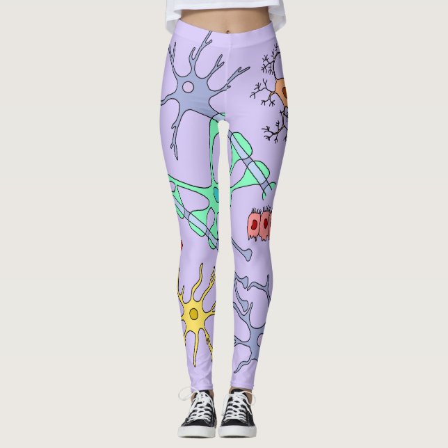 Neuronen und Glias Leggings (Vorderseite)