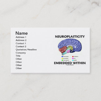 Neuroplasticity bettete innerhalb ein visitenkarte