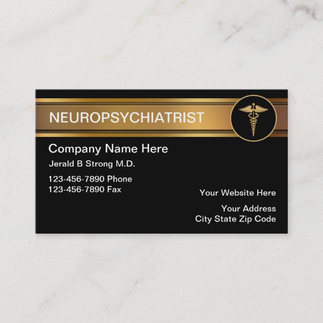 Neuropsychiatrist-Visitenkarten Visitenkarte (Vorderseite)