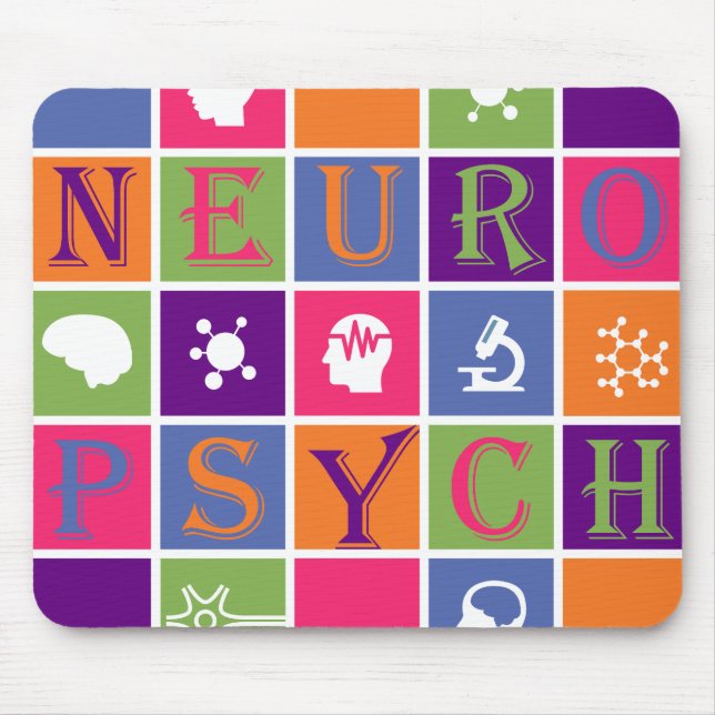 Neuropsychologie - Geschenke für Neuropsychologen Mousepad (Vorne)
