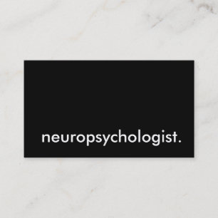 Neuropsychologin. Visitenkarte
