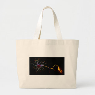 Neuroscience, neuron, science, jumbo stoffbeutel