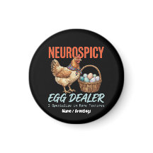 Neurospicy-Eierhändler Vintage-Henne Seltene Textu