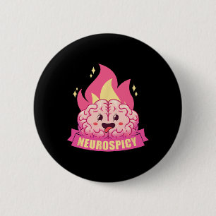 Neurospicy Neurodiversität Adhs Asd Autismus Kawai Button