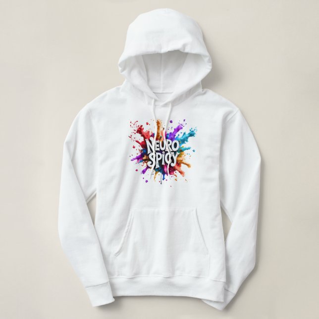 NEUROSPICY neurodiversity autism adhd dyslexia Hoodie (Design vorne)