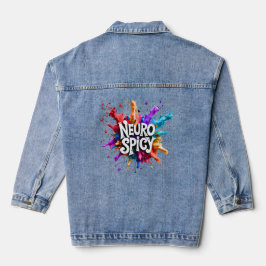 NEUROSPICY neurodiversity autism adhd dyslexia Jeansjacke