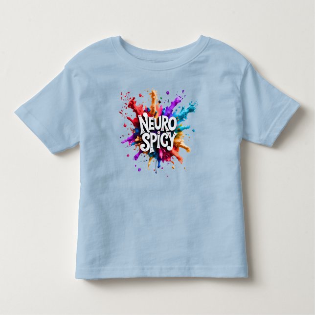 NEUROSPICY neurodiversity autism adhd dyslexia Kleinkind T-shirt (Vorderseite)