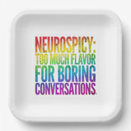 Neurospicy Too Much Flavor ND Plates Pappteller